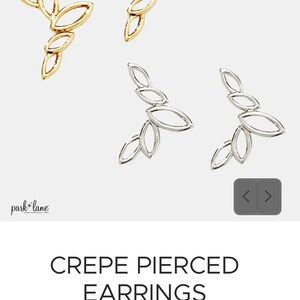 Park Lane Gold and Silver Leaf Earrings